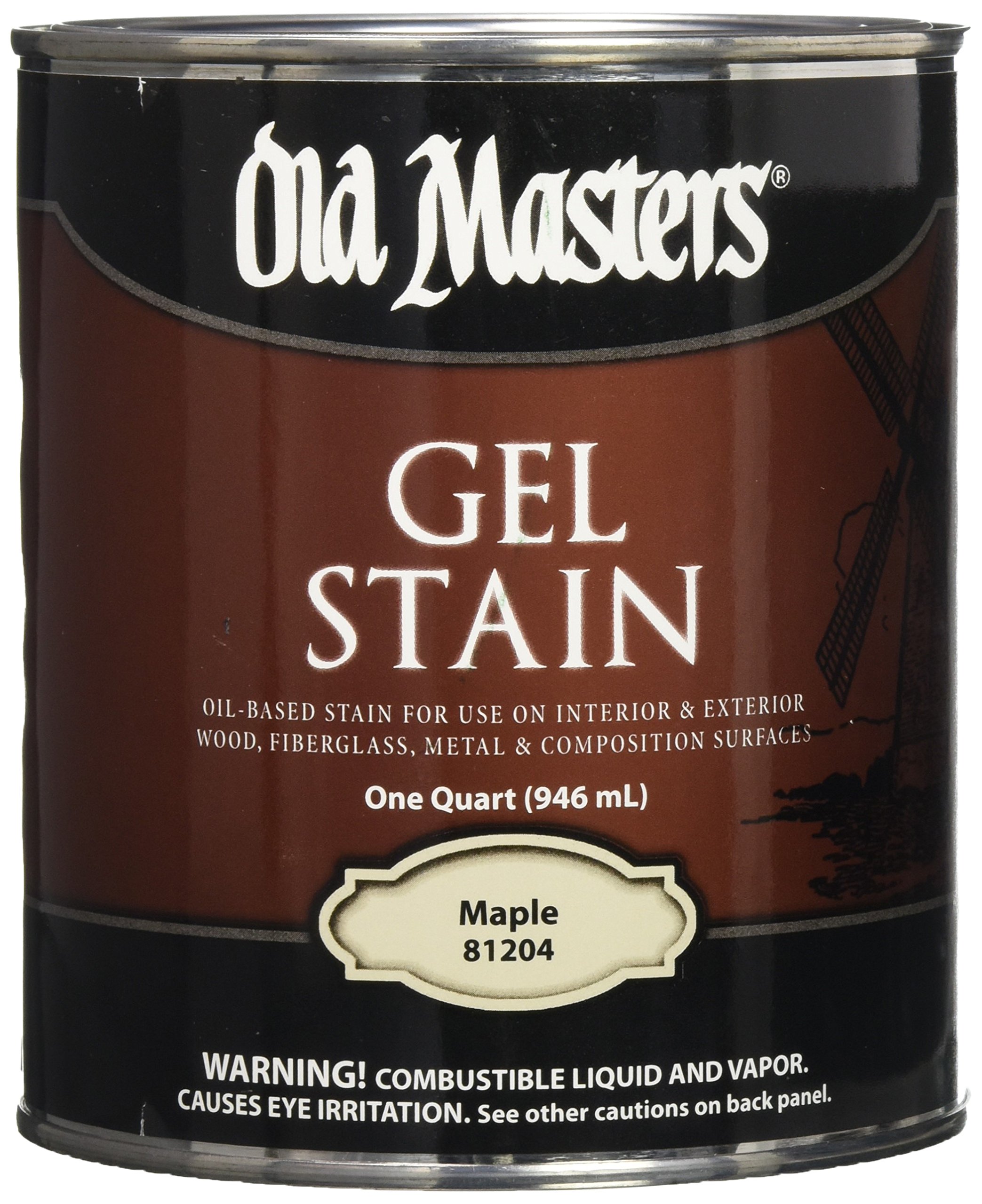 Old Masters 1 qt 81204 Maple Oil-Based Gel Stain