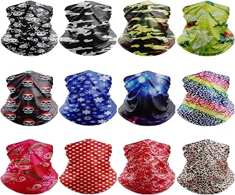 Pack Neck Gaiters Tube UV Face Mask Bandana Balaclava Shiesty Magic Scarf Headwear Headbands Wraps for Women Men
