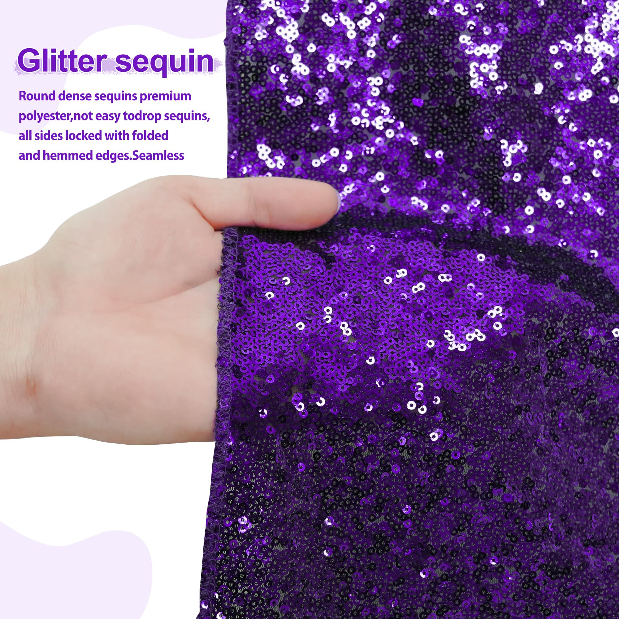 Sequin Backdrop 183x243cm Iridescent Shinny Sequin Photography Backdrop Party Prom Wedding Youtobe Banquet Photo Background (6x8 feet) — view 111