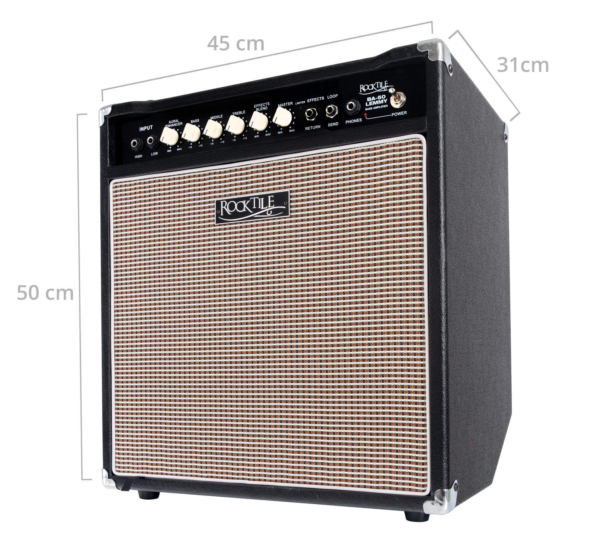 Rocktile BA-50 Lemmy Basscombo 50 Watt, Puissance de Sortie: 50 Watts RMS
