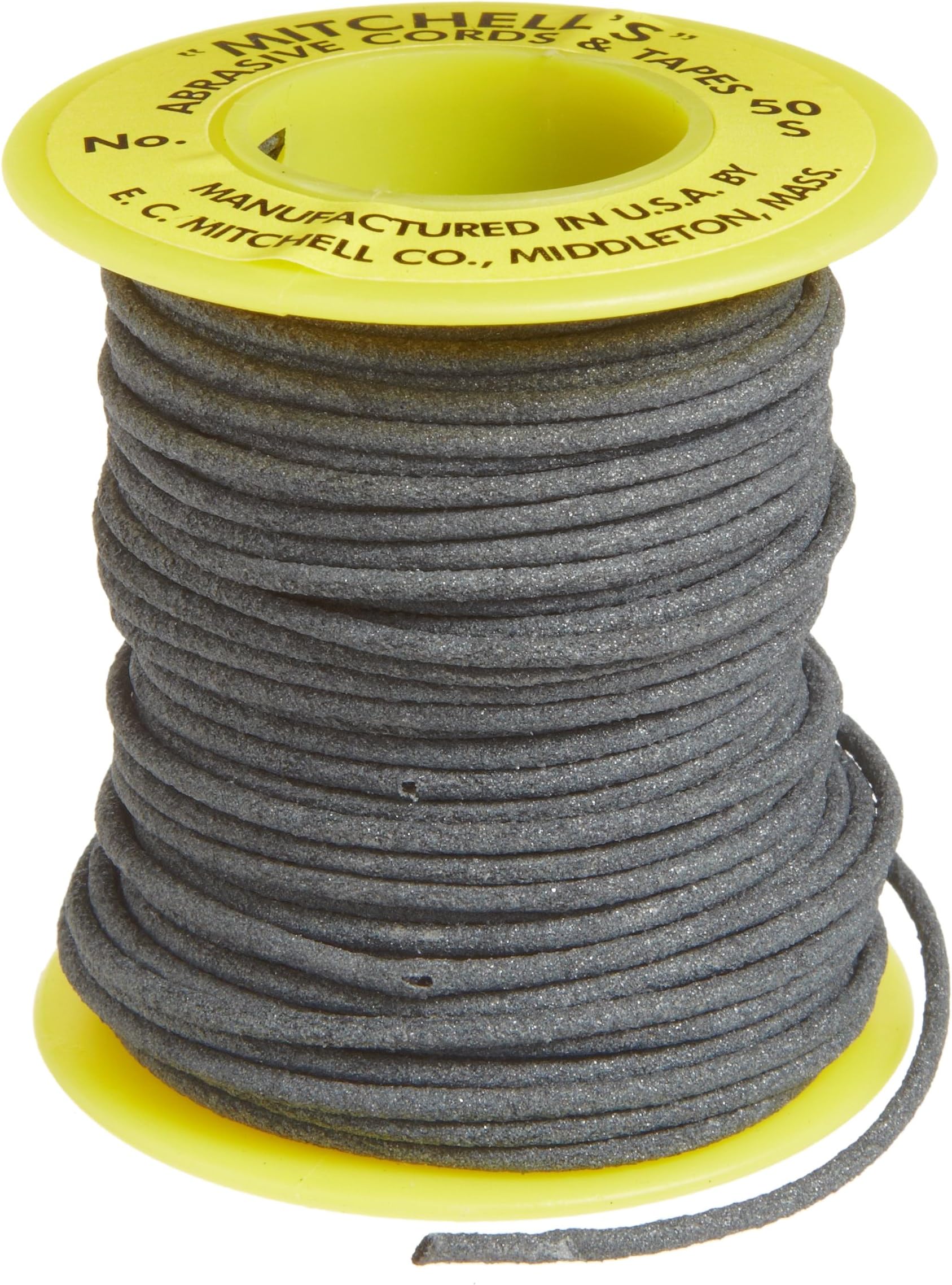 Mitchell Abrasives - 50S-25 50-S Round Abrasive Cord, Silicon Carbide 180 Grit .070" Diameter x 25 Feet