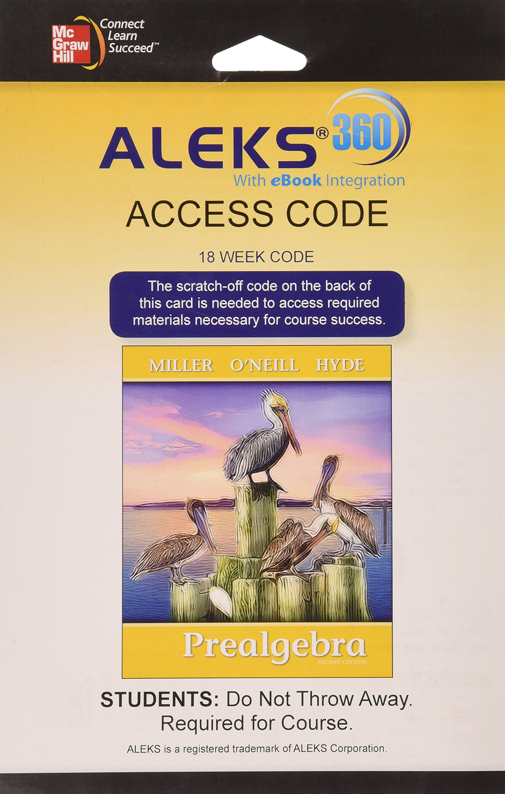ALEKS 360 Access Card (18 weeks) for Prealgebra