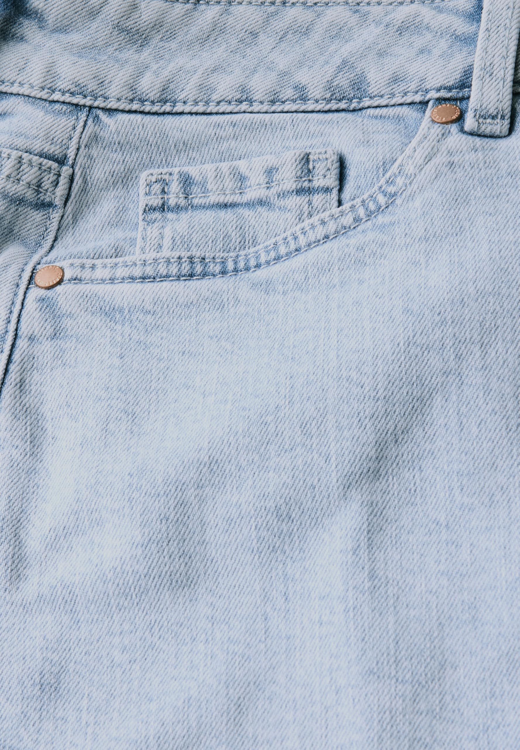 Street One Studio Damen Jeansrock im Bleached-Look