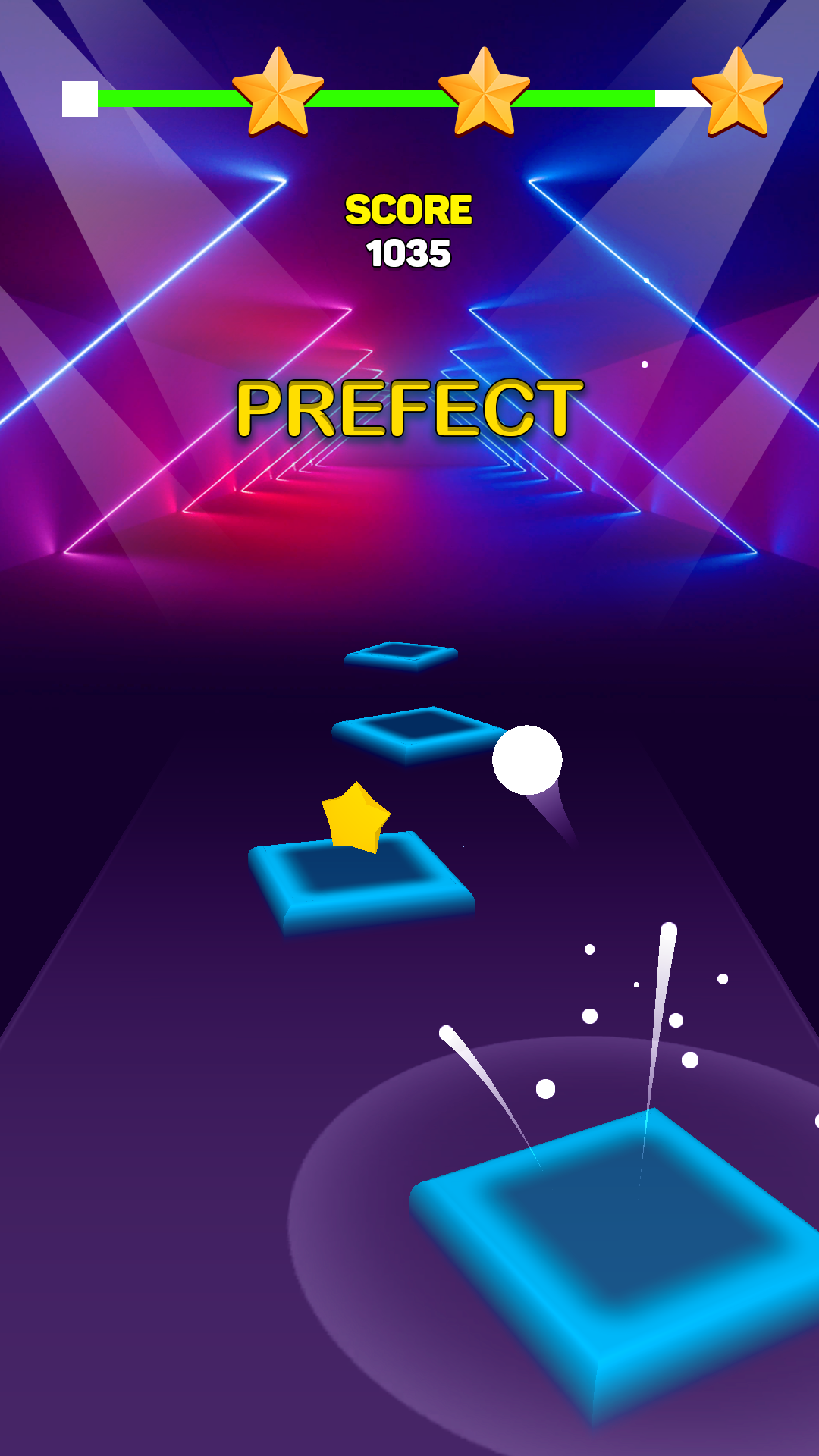 Neon Magic Tiles Hop Tiles 3D Dancing Ball Hop Adventure Hop Tiles 3D