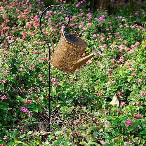 Miniatura 7 de Luces solares para decoración de jardín al aire libre, gran regadera impermeable para colgar, luces de paisaje, decoraciones exteriores para patio,