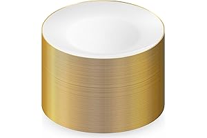 Munfix 100 Bulk Plastic Plates: Elegant, Durable Dining for Any Occasion