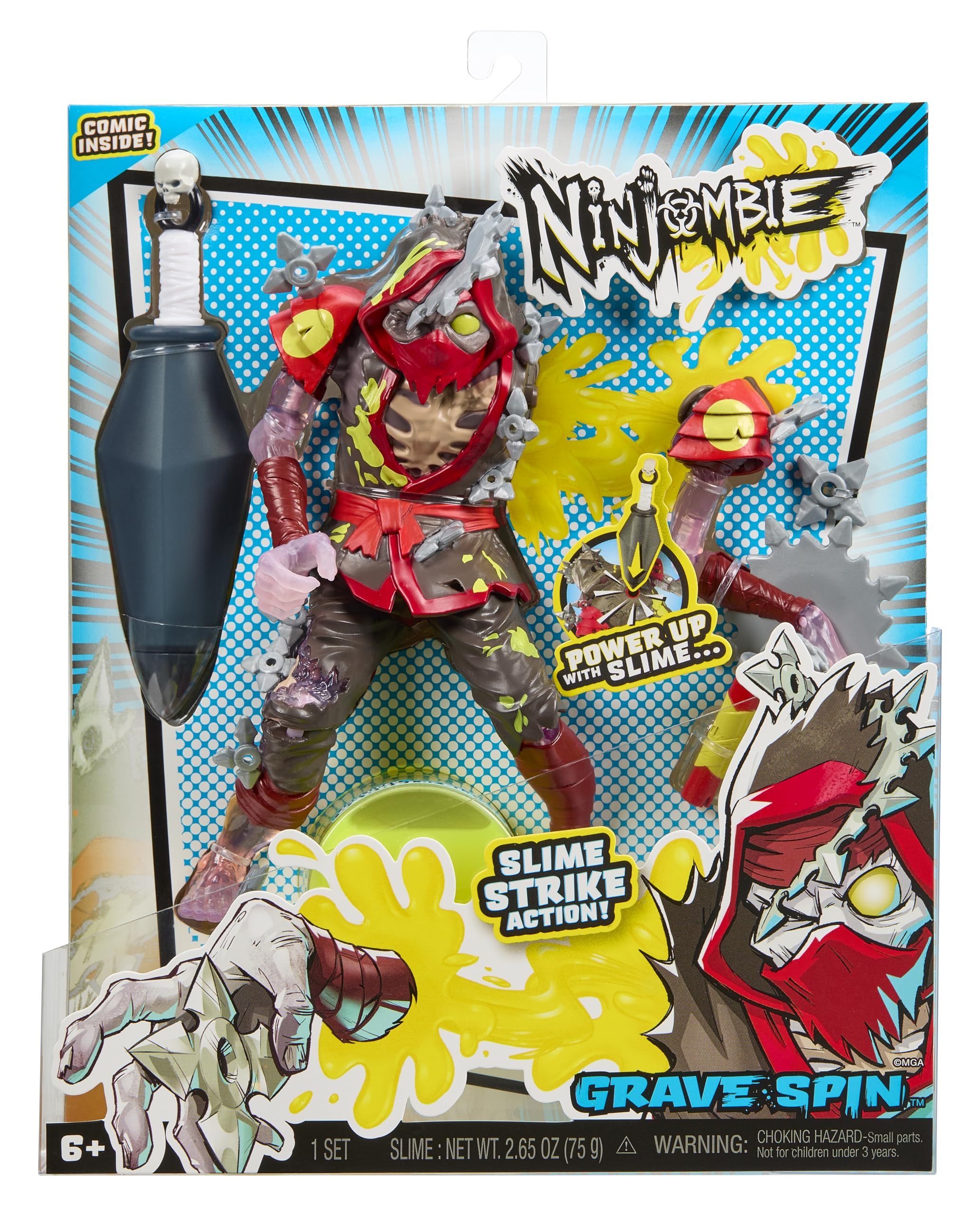 Amazon.com: Ninjombie Action Figure - Grave Spin, Boys Action 