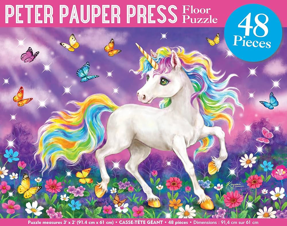 Unicorn World Kids' Floor Puzzle (48 Pieces) (36 inches wide