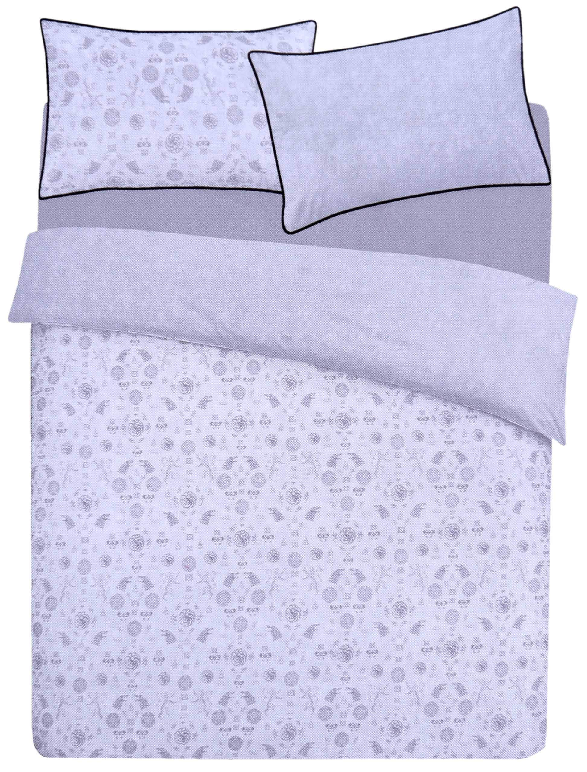 sarcia.eu Game Of Thrones Grey Reversible Duvet Cover Pillowcase Bedding Set 200x200