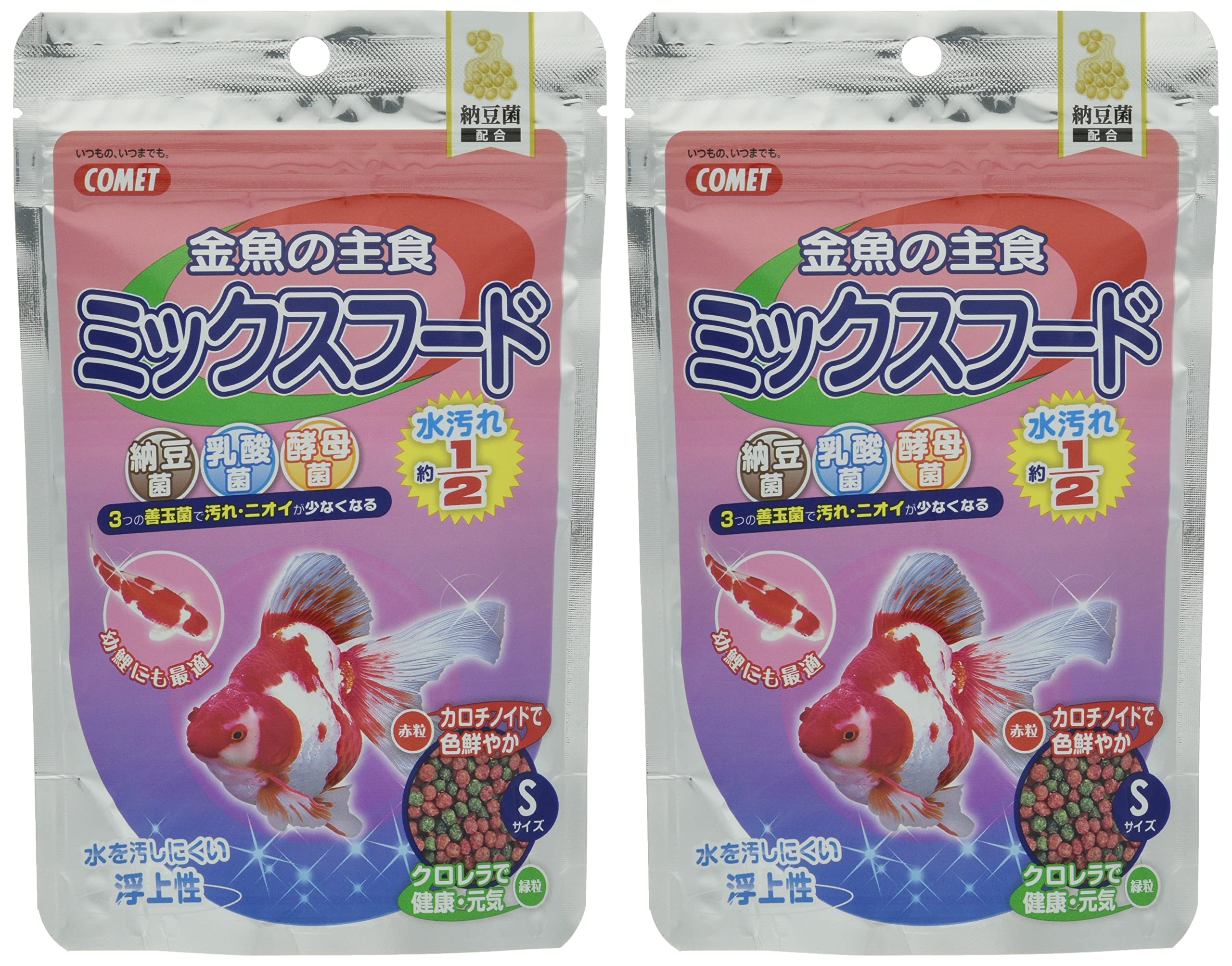 Amazon | コメット【2個セット】【色揚げ&クロレラ入りの金魚の