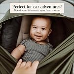 Simka Rose Breathable Nursing Cover Up and Car Seat Cover for Babies - Breastfeeding Cover for Baby Boy & Girl - Adjustable Stretchy Infant Carseat Canopy Carrier Cover for Summer - Must Have Registry