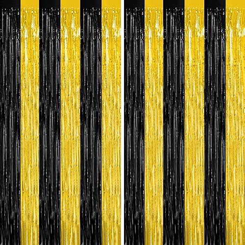 Miniatura 27 de Paquete de 2 telones de fondo de oropel rojo, cortinas de flecos de 3.28 pies x 7.05 pies, decoraciones de fiesta para aniversarios de boda