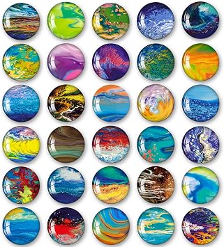 MORCART Refrigerator Magnets, Cute Magnets for Fridge Decorative for Locker Whiteboard Cabinet Office Kitchen Original Works by Artists Gift for Adult 30PCS