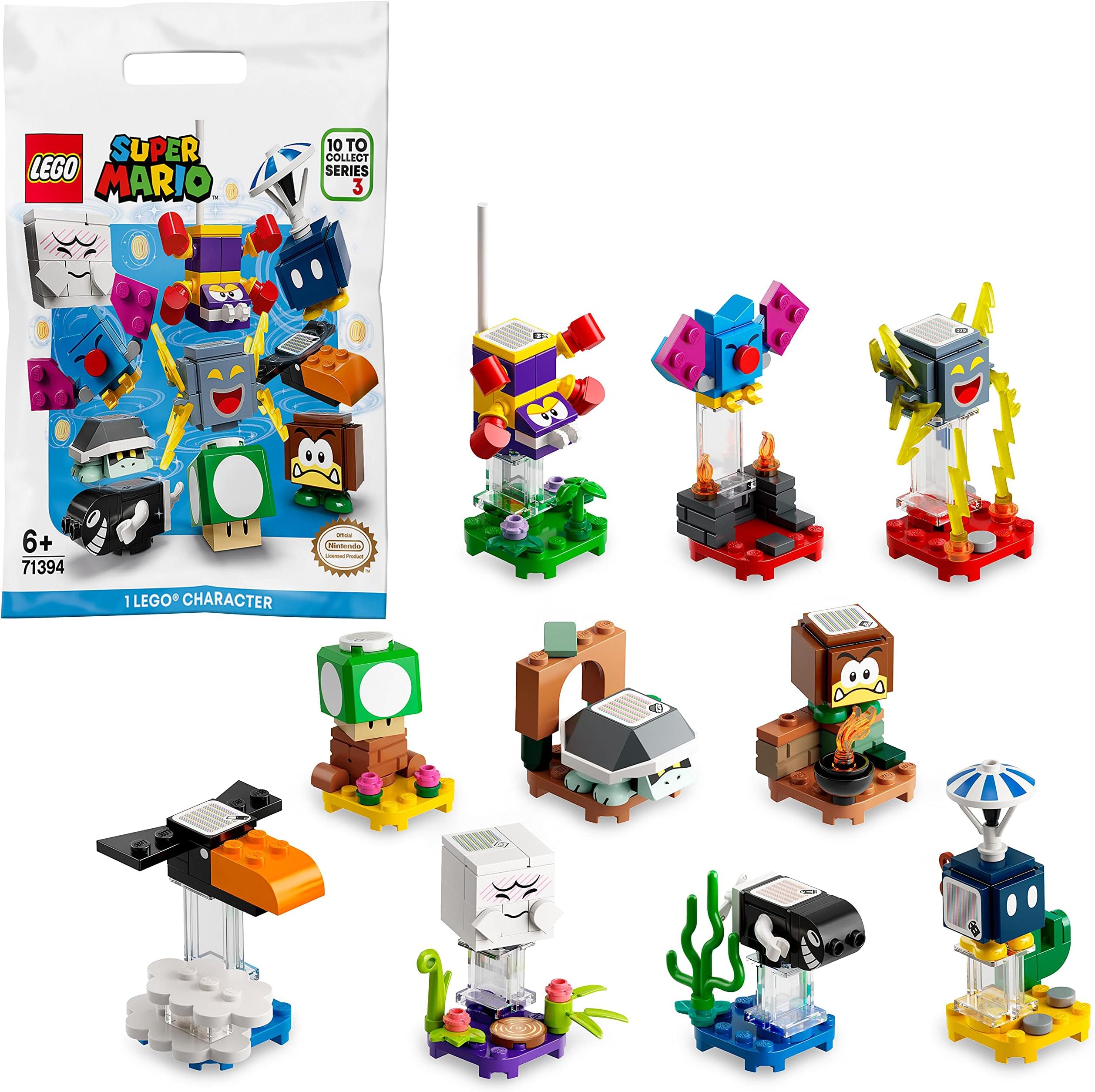 LEGO 71394 Super Mario Character Packs โ Series 3, Toy Collectible Figures, Gift Idea for Kids (1 Unit - Style Picked At Random)