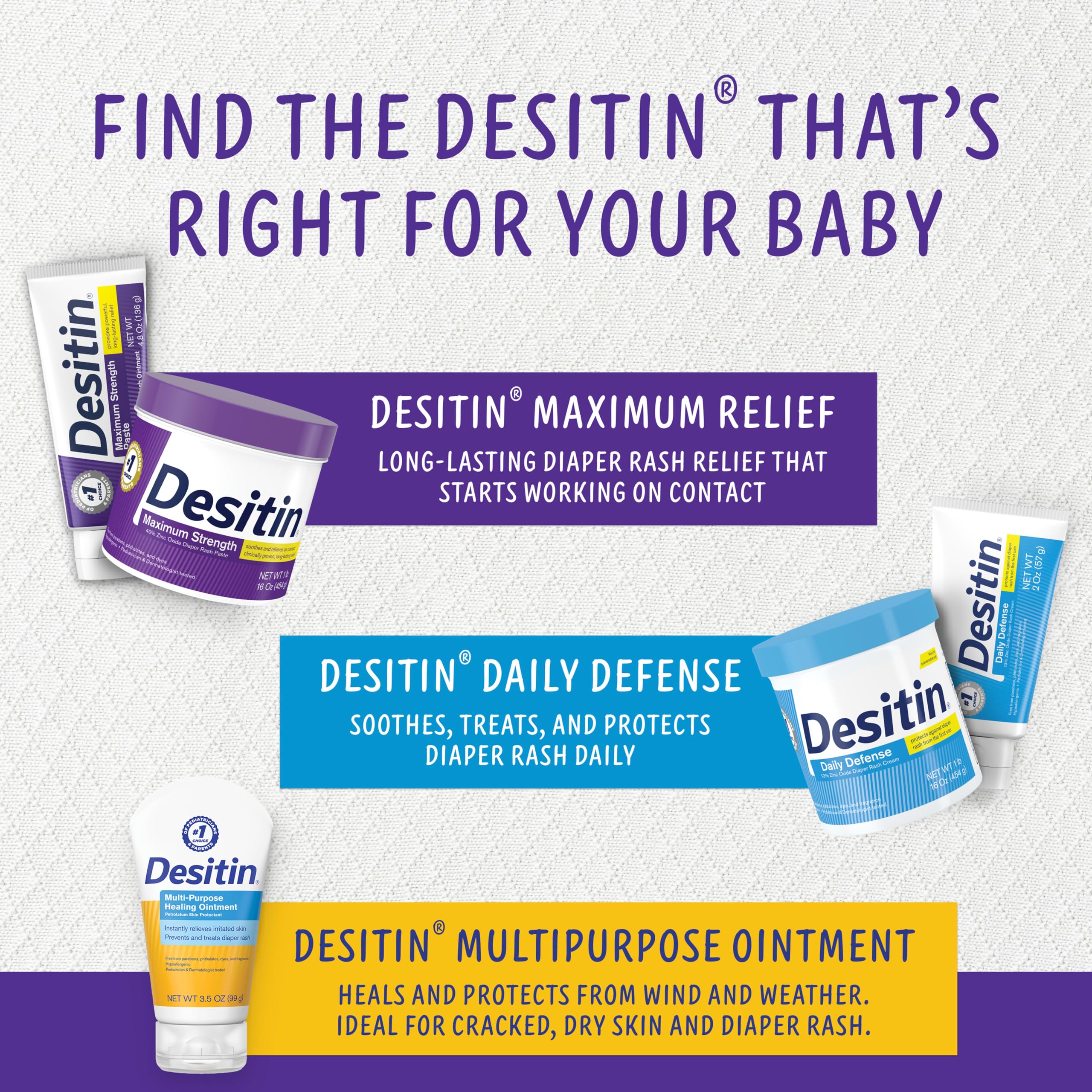 Desitin Maximum Strength Diaper Rash Paste, 40% Zinc Oxide, 4.8 oz view 7