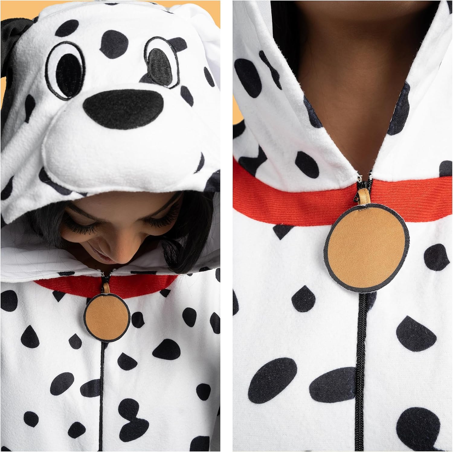 Spooktacular Creations Halloween Dalmatian Unisex Costume, Adult Dalmatian Animal Costume for Halloween Cosplay Party - Image 3