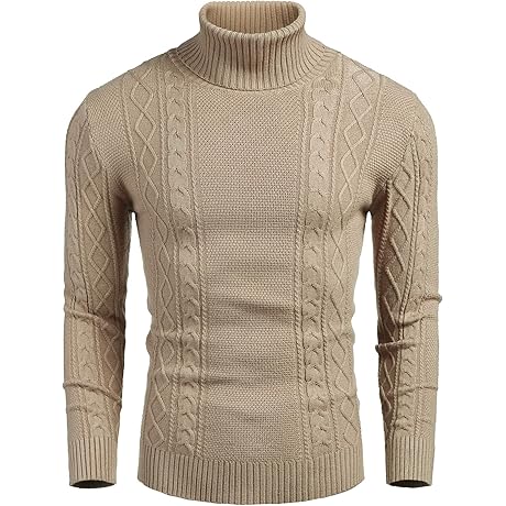 Cozy and Classy: Men's Slim-Fit Turtleneck Sweaters for Polished Style