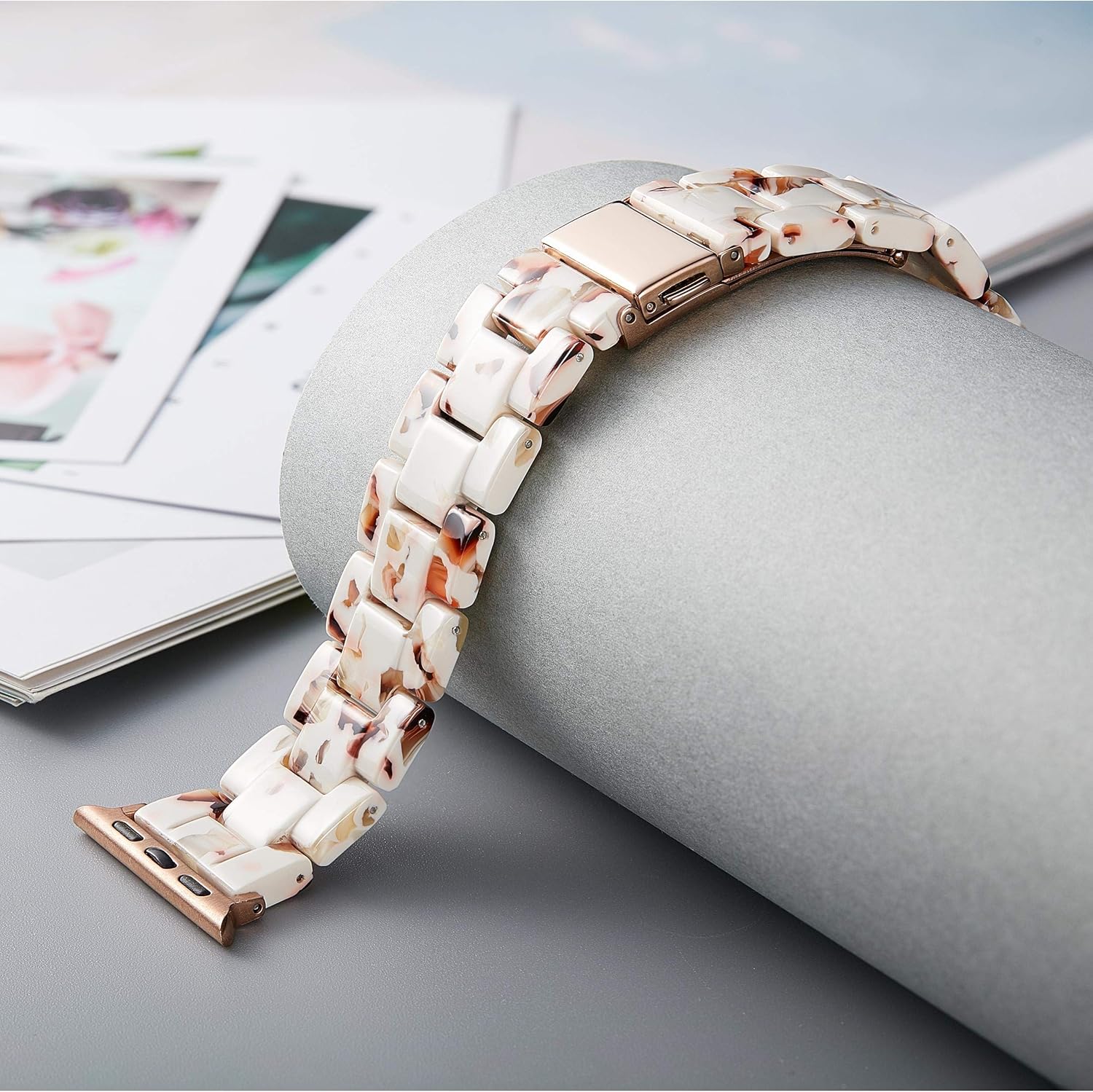 BINLUN Compatible with Apple Watch Bands 38mm 40mm 41mm 42mm 44mm 45mm 46mm 49mm for Women Men Lightweight Resin Watch Straps Compatible with iWatch Series 11/10/9/8/7/6/5/4/3/2/1/Ultra3 2 1/SE3 2 1 - Image 5