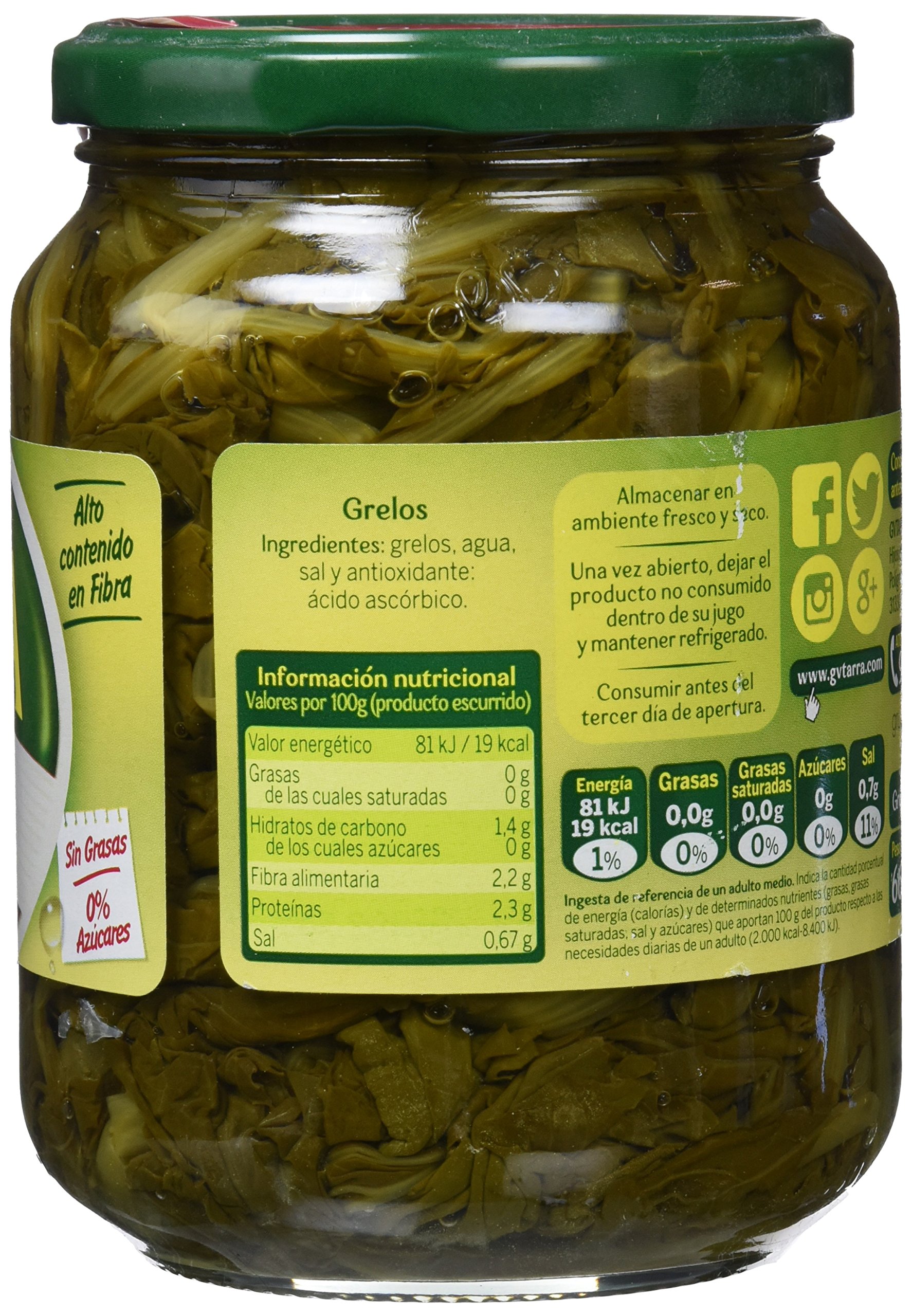 Gvtarra Grelos Verdura - Paquete de 6 x 425 gr