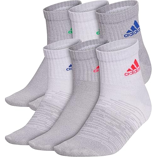 adidas Kids-Boys/Girls Superlite Quarter Socks (6-Pair)