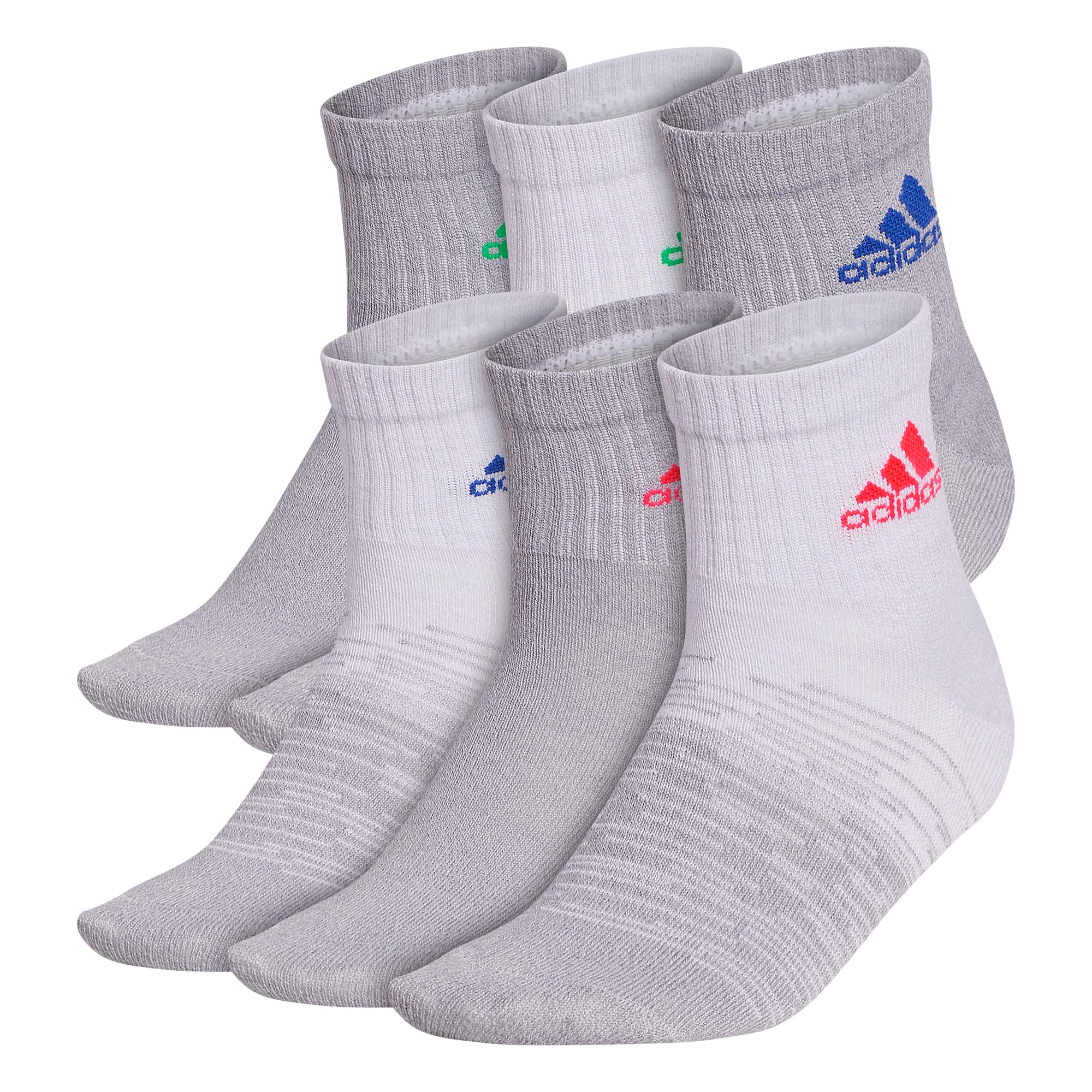 adidas Superlite Badge of Sport Quarter Socks 6-Pair (Little Kid/Big Kid)