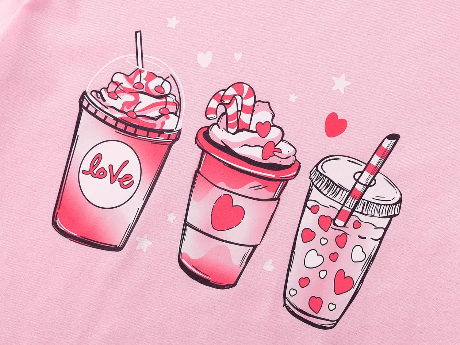 Girls’ Graphic Tees - Gymnastics Theme, Roller Skating & Butterfly Shirts Smiling Face Print Casual Top Size 6-18 - Image 3