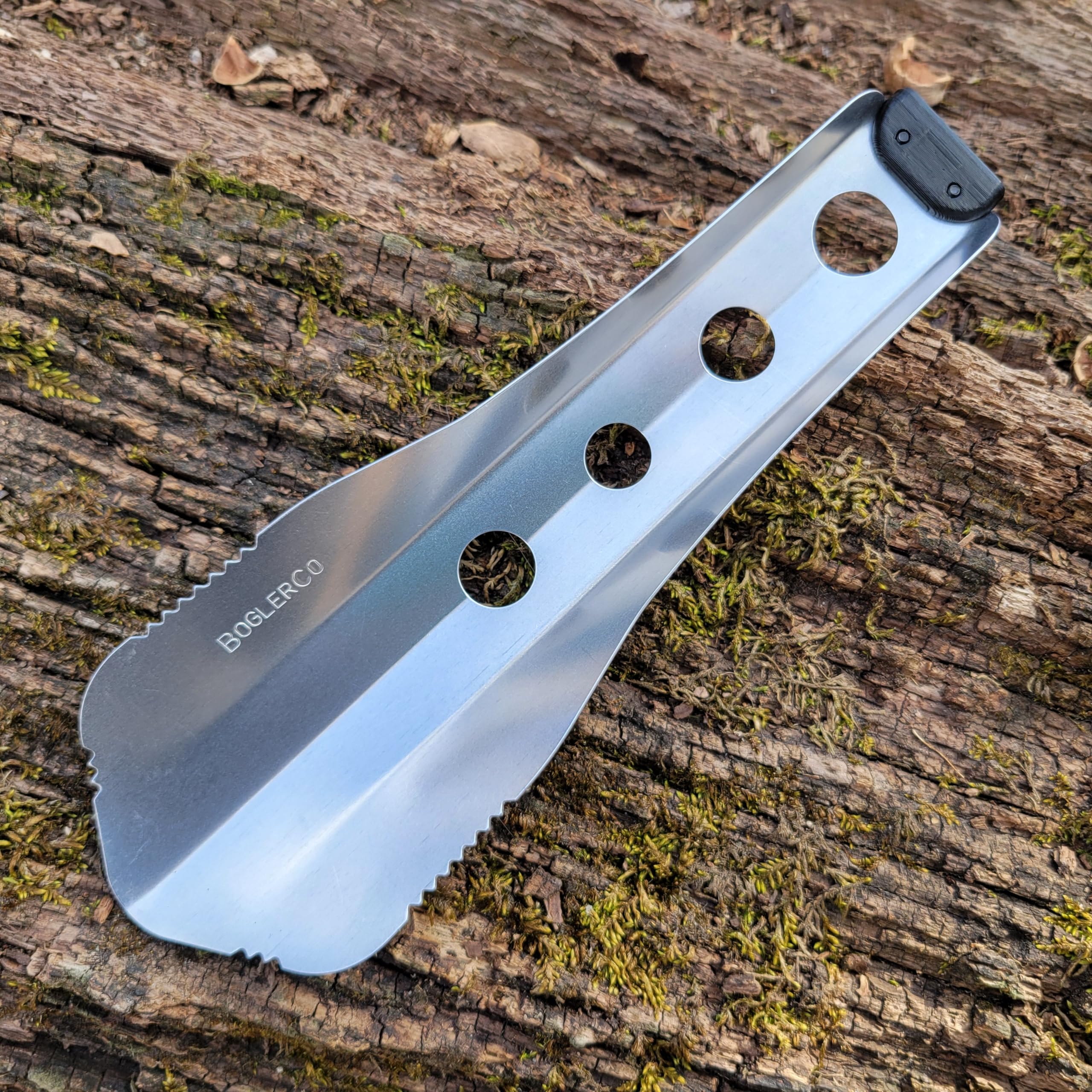 Ultraleichte Rucksackkelle, 13,5 g (Schwarz)