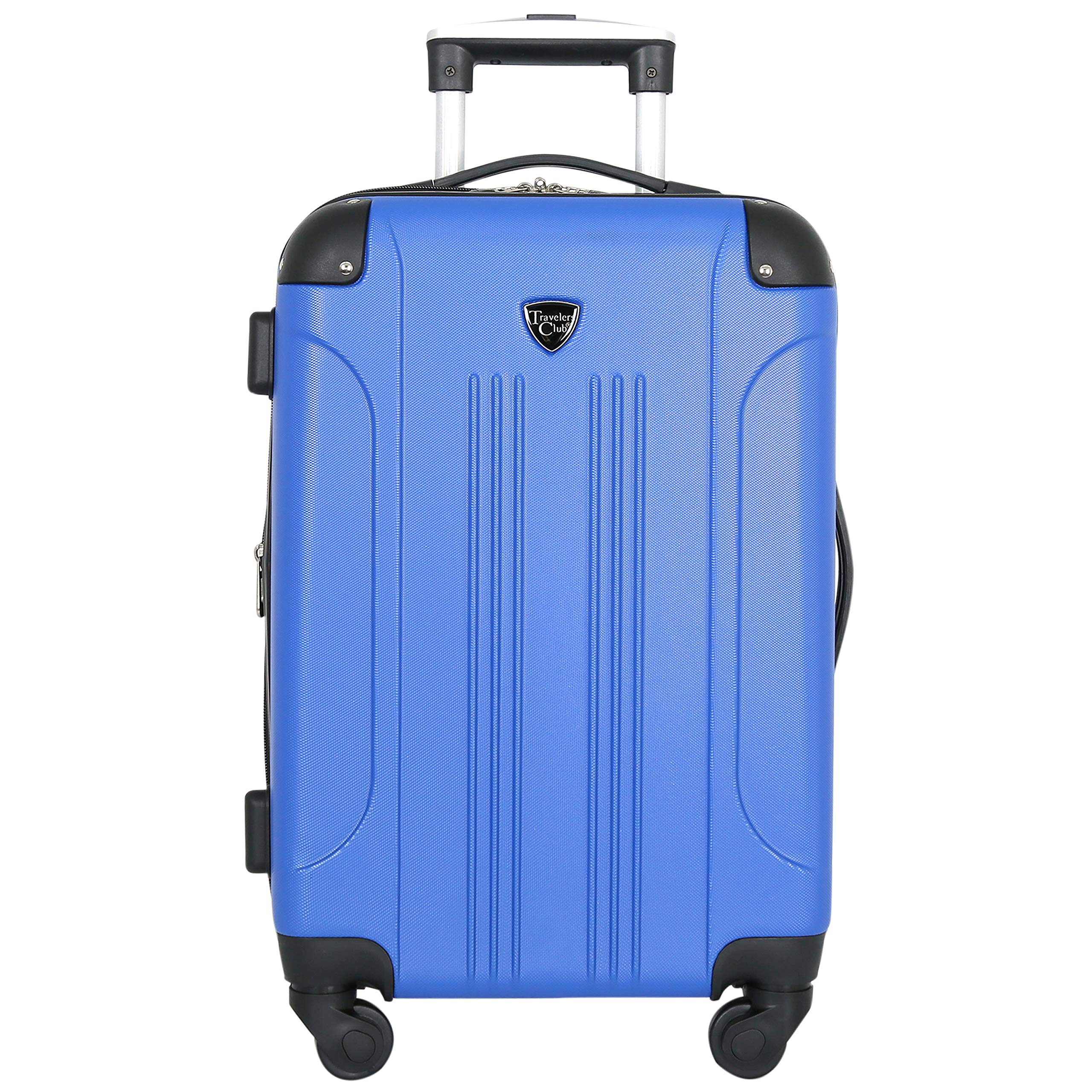 Chicago II Expandable Spinner Carry-On Luggage, Cobalt Blue, 20-Inch