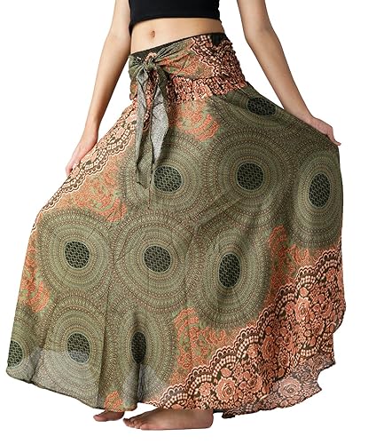 Long Skirts for Women Maxi Boho Skirt Floral Print