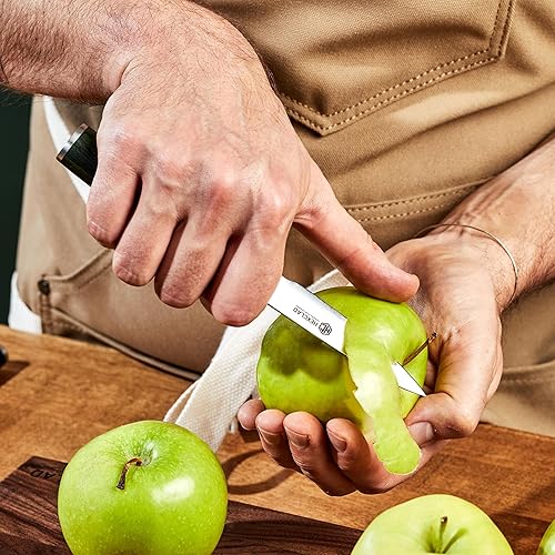 Miniatura 7 de HexClad Paring Knife, 3.5-Inch Japanese Damascus Stainless Steel Blade, Pakkawood Handle