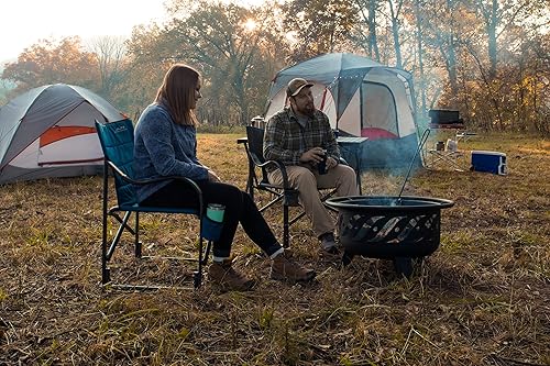 Miniatura 7 de ALPS Mountaineering Sillas de campamento para adultos, cómoda tela de poliéster acolchada sobre marco de aluminio y acero ancho resistente con
