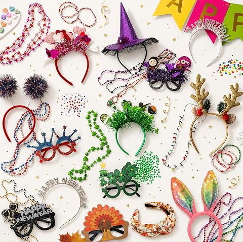 Ultimate Holiday Accessories Collection | Festive Headbands, Glasses +
