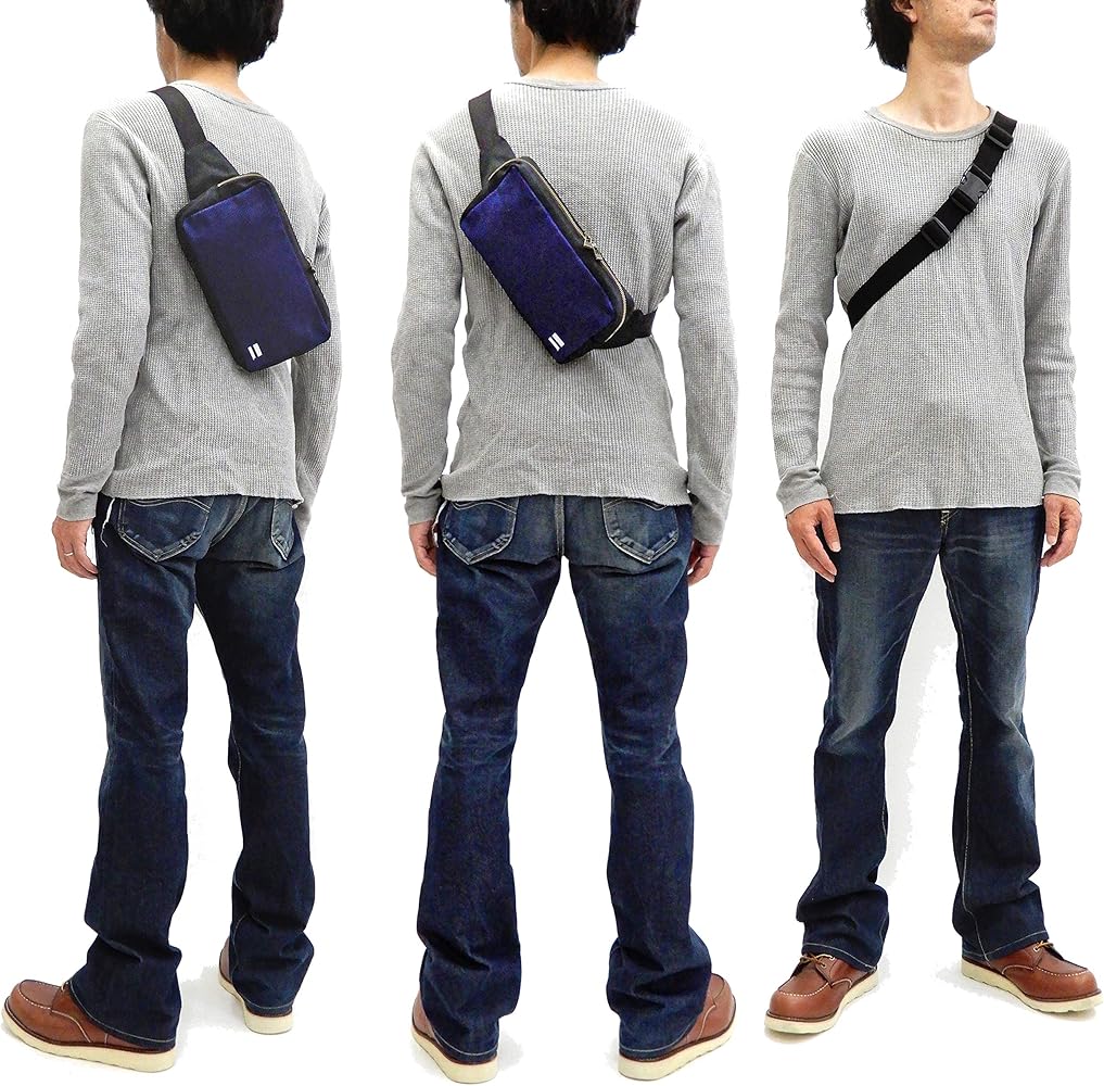 Amazon | (桃太郎ジーンズ) Momotaro Jeans 刺し子 ボディバッグ