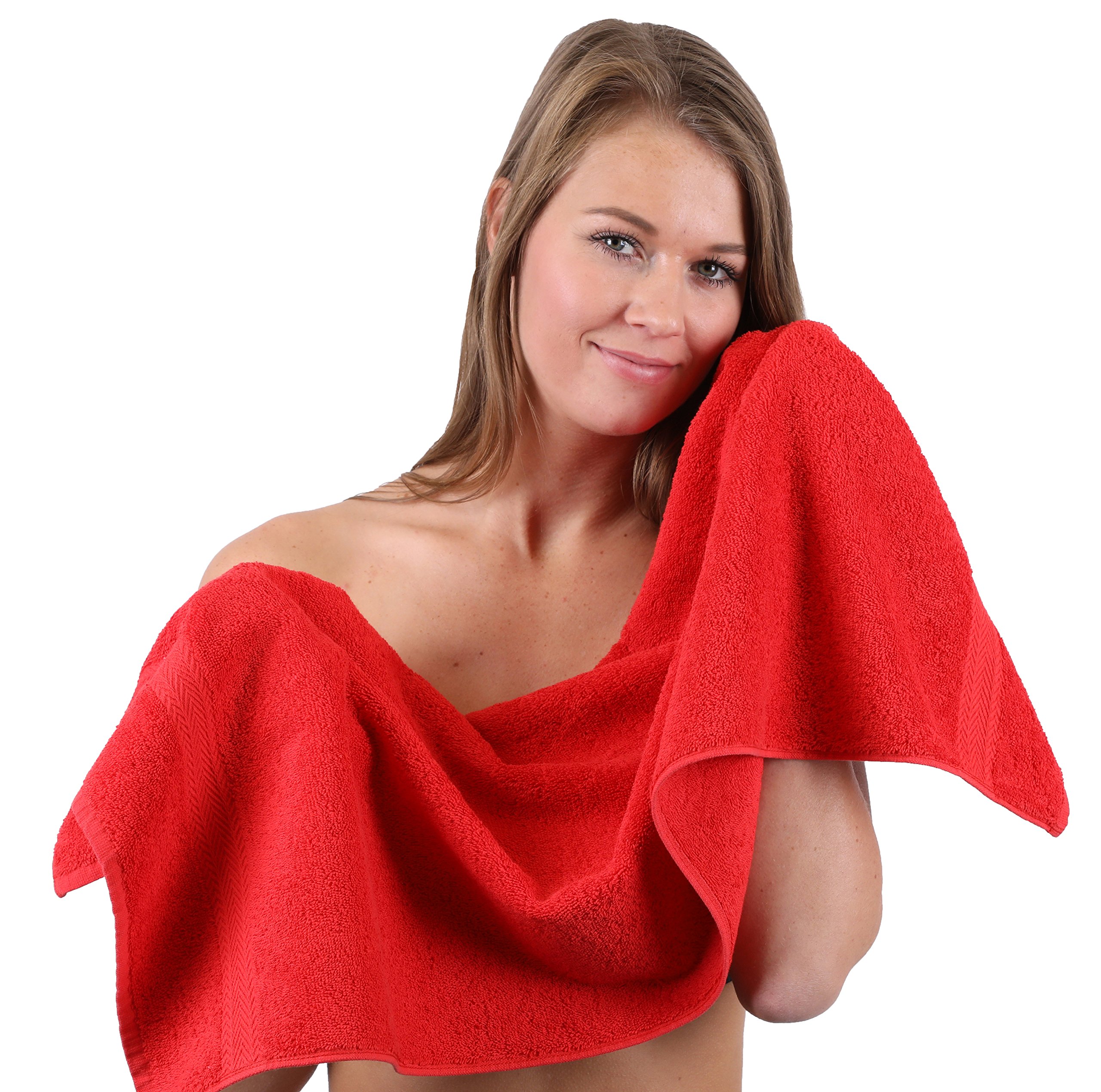 Juego Toallas Baño Betz Premium 12 Piezas | Incluye Toallas Ducha, Manos, Invitados Y Más | Color Verde Abeto