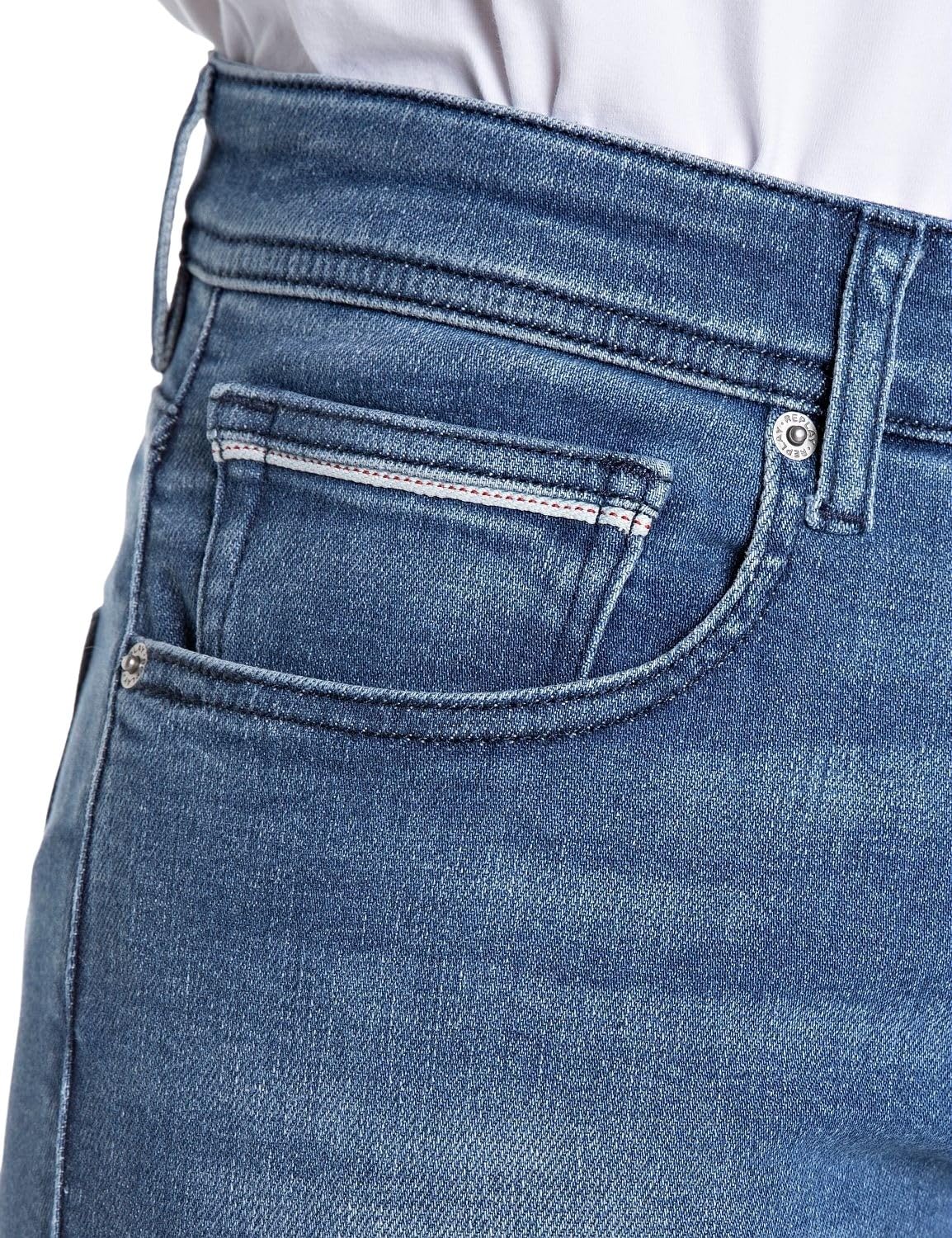 Replay Herren Jeans Grover Straight-Fit mit Comfort Stretch – Bild 5