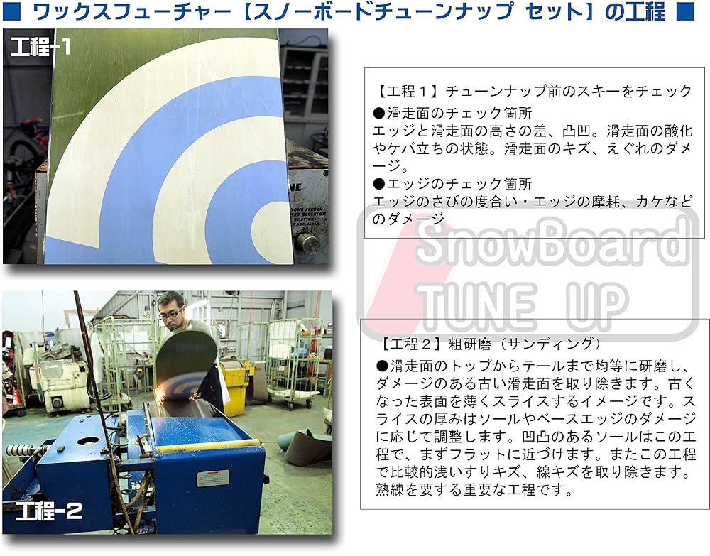 Amazon | スノーボードチューンナップ 【ワックスフューチャー