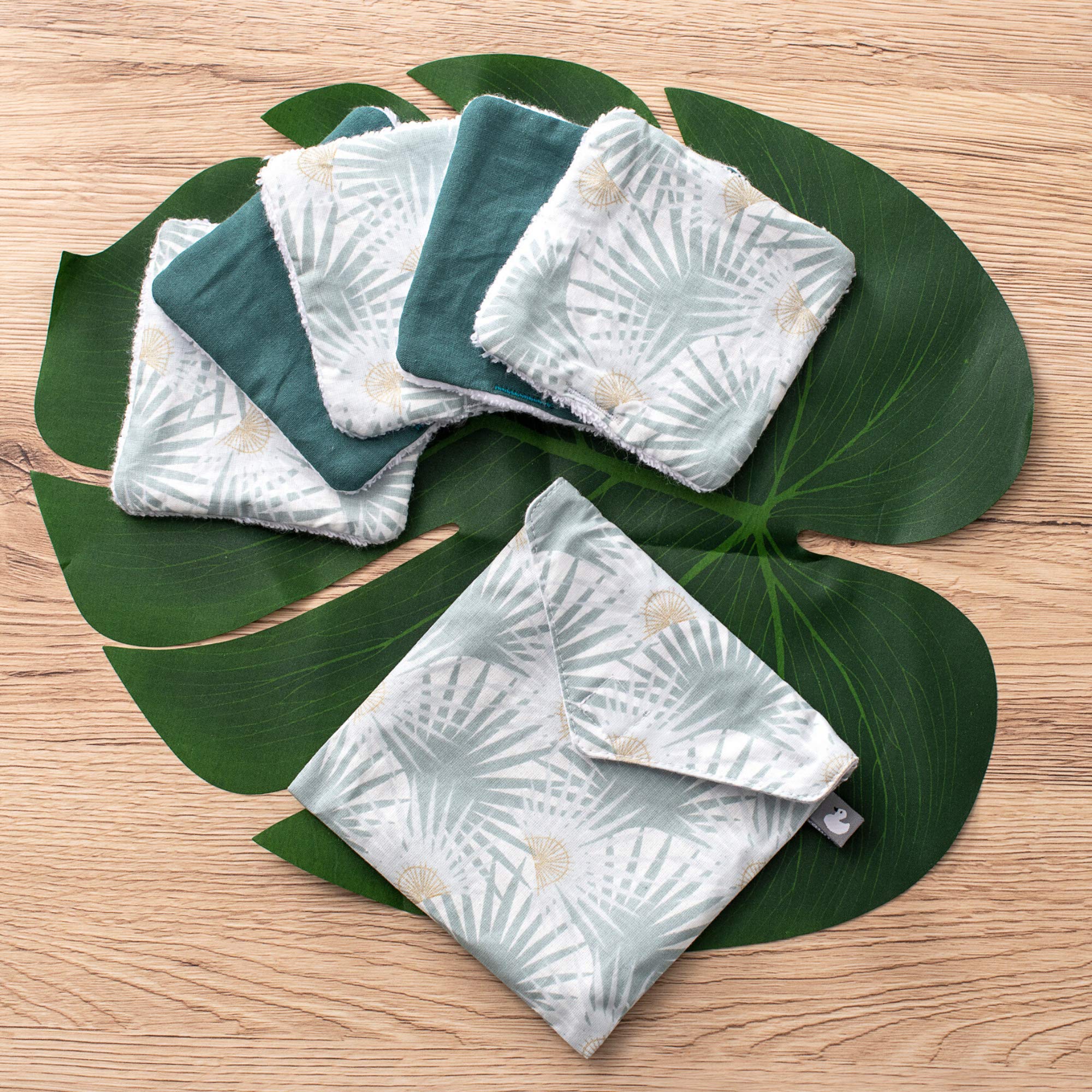 Sevira Kids Lingettes bébé lavables en coton Demi-lunes