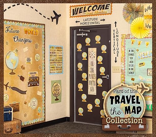 Miniatura 6 de Teacher Created Resources Mini calcomanías Travel The Map Airplanes, paquete de 378