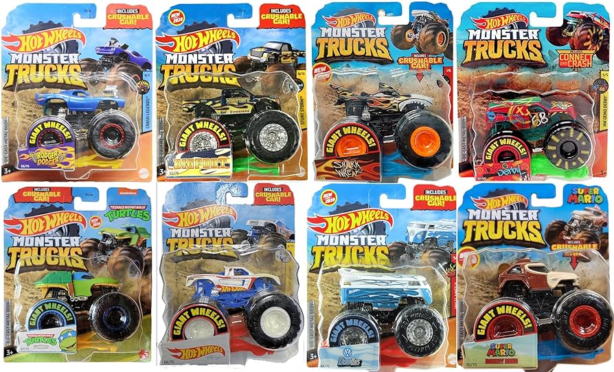 Hotwheels　コンプリート Amazon.com: Hot Wheels Mattel Monster Trucks Crushable Car