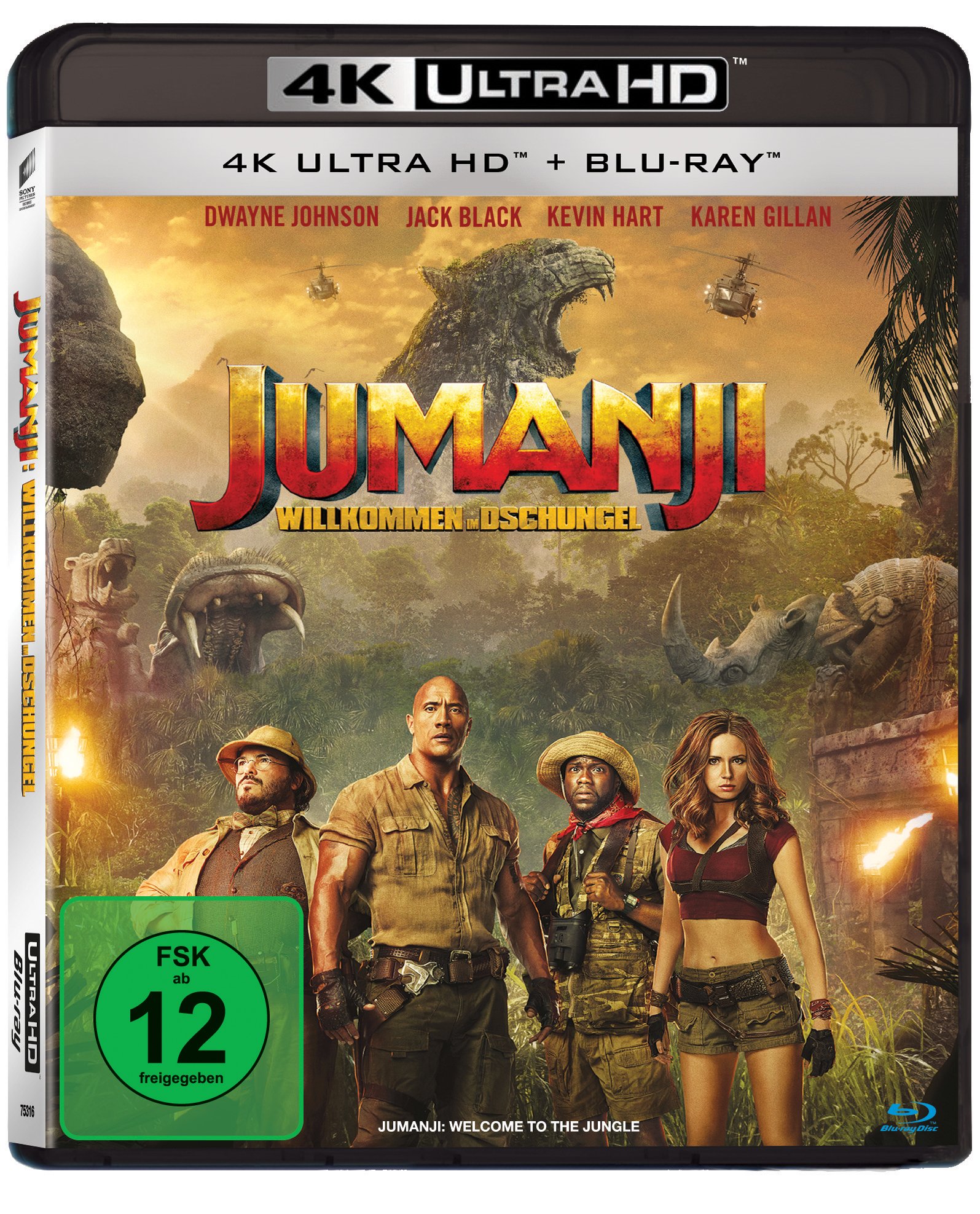 Jumanji + 4K-UHD Blu-ray-Film + Jumanji: Willkommen im Dschungel