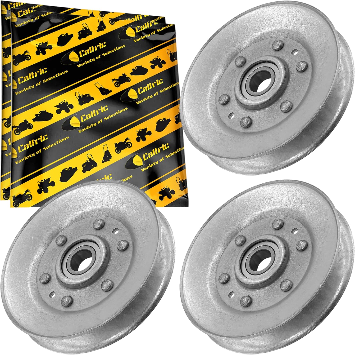 Caltric 3X Deck Sheave Idler Pulley Compatible with John Deere X300 X300R X304 42"
