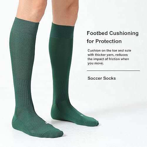 Miniatura 4 de CS CELERSPORT Pack de 23 calcetines de fútbol, sóftbol y béisbol para niños, jóvenes y adultos - Calcetines de compresión multideporte