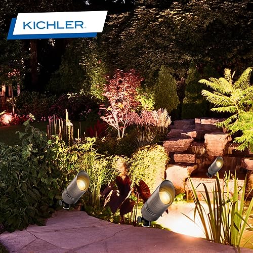 Miniatura 5 de Kichler 15475CBR - Foco de acento de una luz de 12 voltios, acabado de latón centenario, clasificación húmeda, 35W, accesorio de acento MR16,