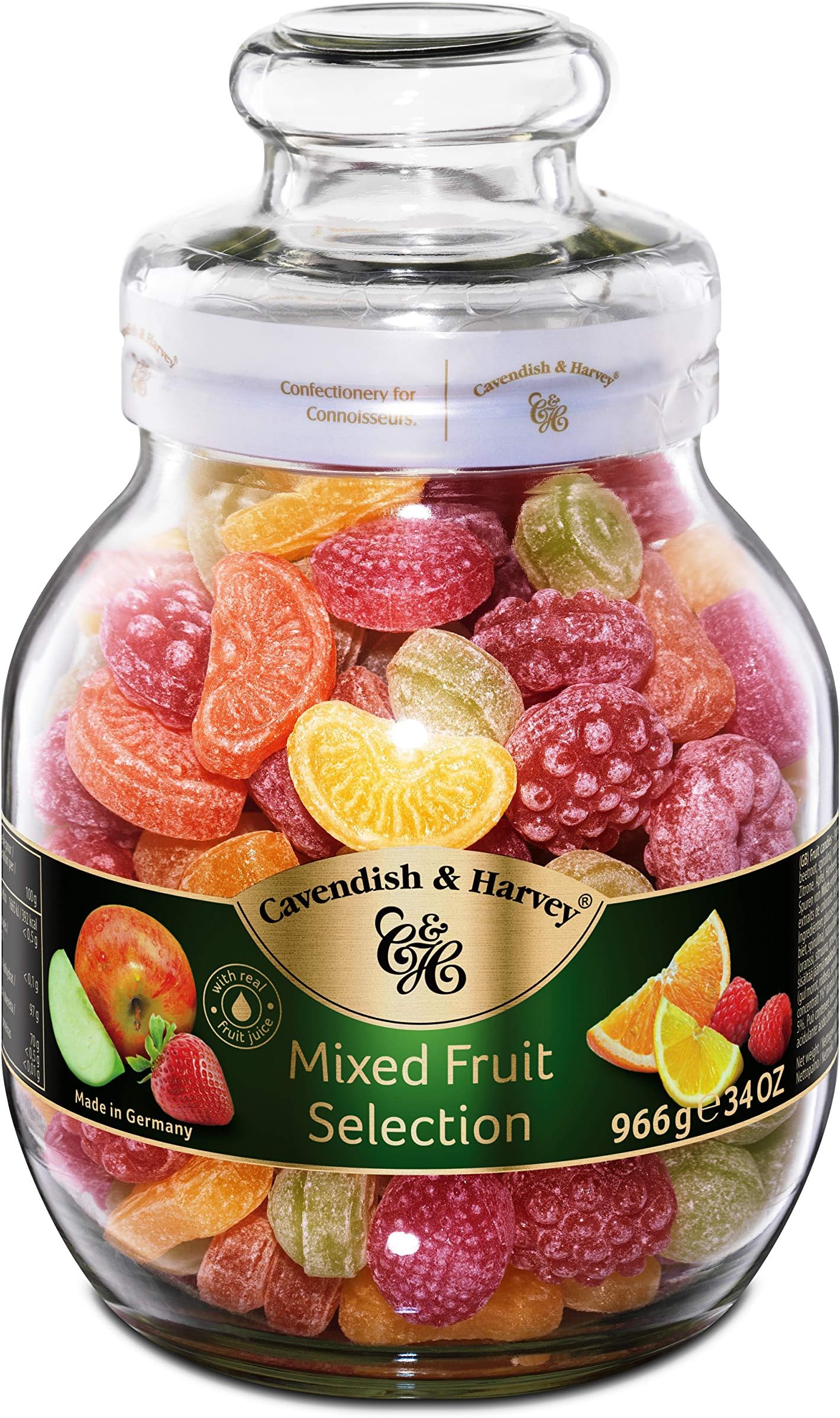Amazon.com : Cavendish & Harvey | Mixed Fruit Hard Candy Drops | 34 ...