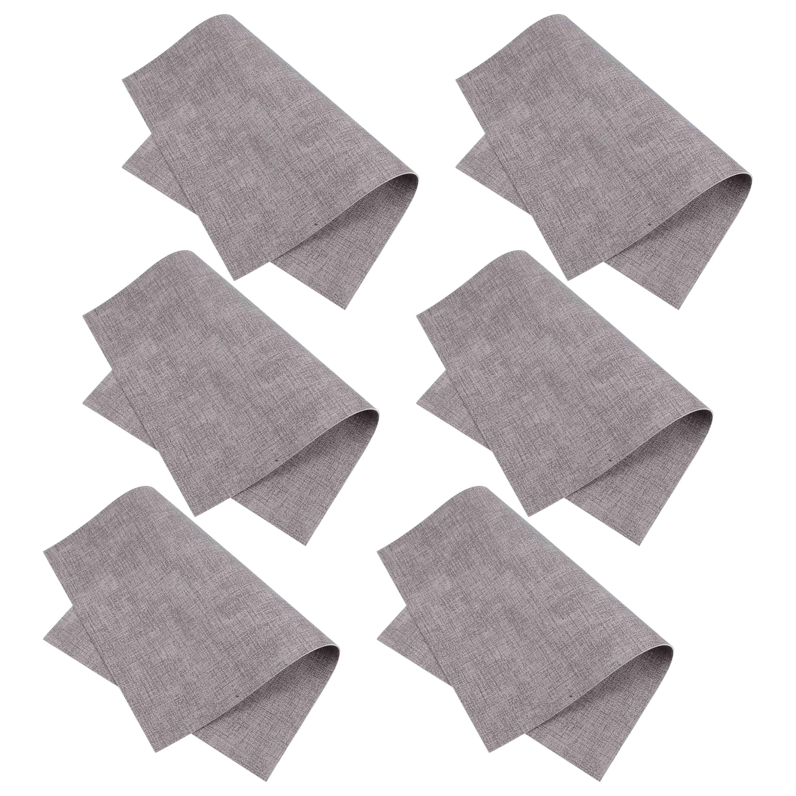 Sets de table en similicuir imperméables rectangulaires pour restaurant