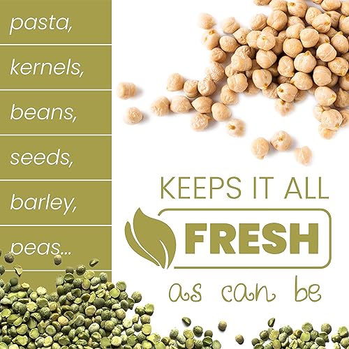 Miniatura 6 de Paquete de 2 tarros Mason de 1 galón, tarro de vidrio de boca ancha con tapa de plástico, recipiente para almacenar alimentos secos, especias,