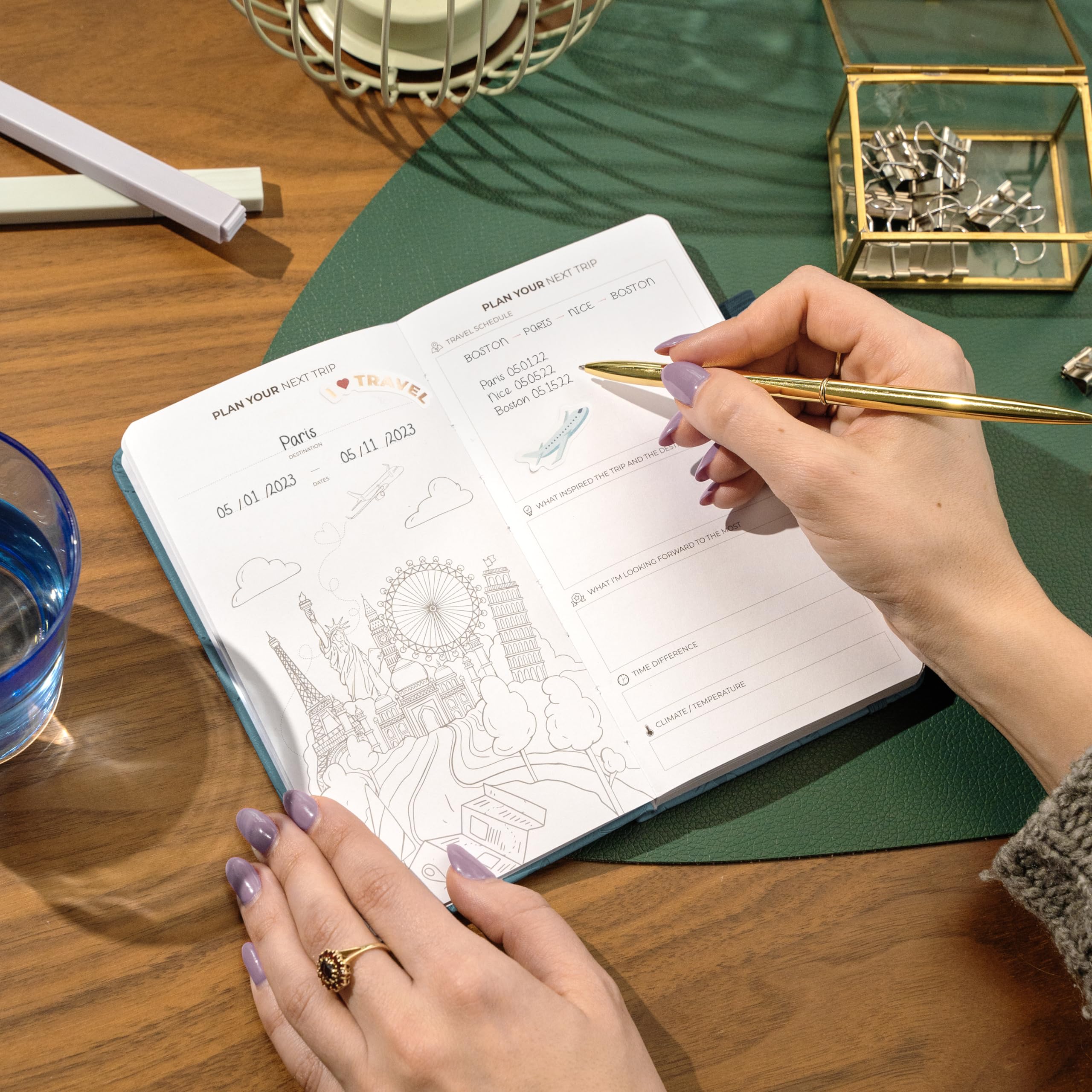 Clever Fox – Journal De Voyage Et Planificateur De Vacances – Budget, Liste D’emballage, Itinéraire, Souvenirs – Organisateur A5 Pour Femmes, Hommes, Couples