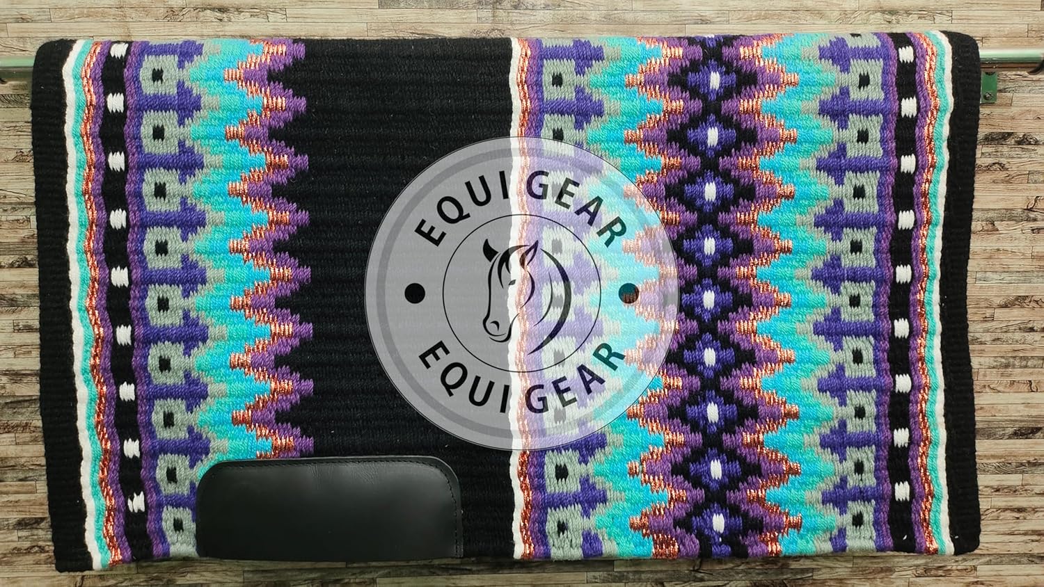 Western Show Horse Saddle Blanket New Zealand Wool Western Design Handmade Saddle Blanket Top Wool Pad Sensor Flex (Customization Available) ZB-016