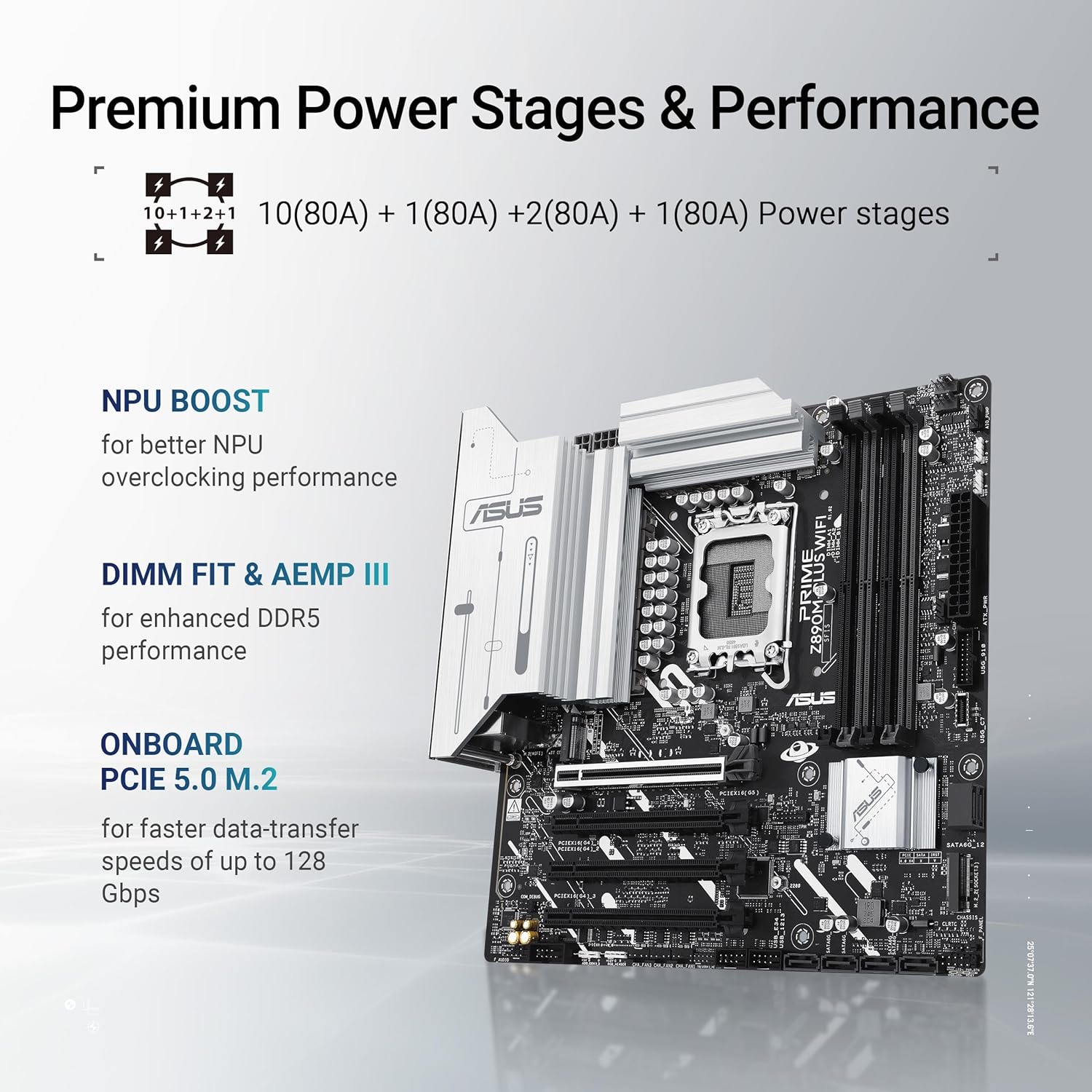 Intel PRIME Z890M-PLUS WIFI - Scheda madre - Immagine 3