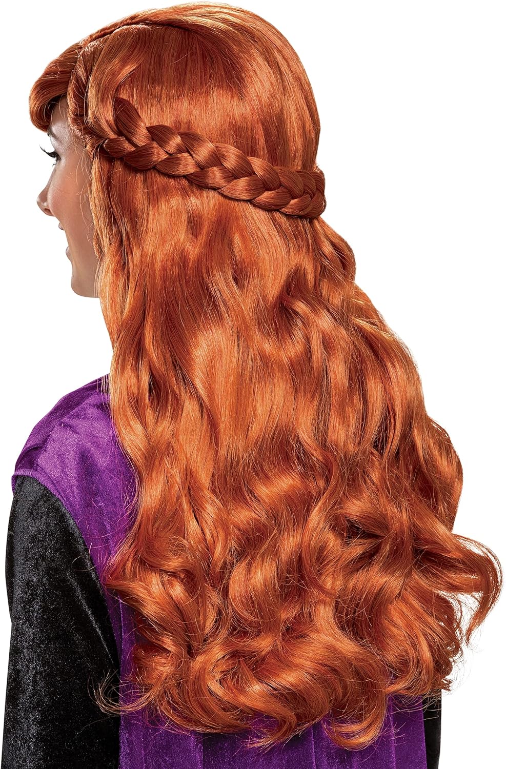 Disguise Disney Anna Frozen 2 Adult Womens' Wig, Orange, One Size Adult